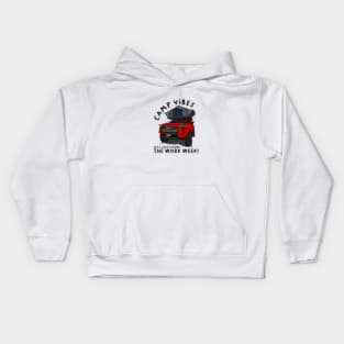 Toyota 4Runner Camp Vibes Let's Just Ignore the Work Week - Red Kids Hoodie